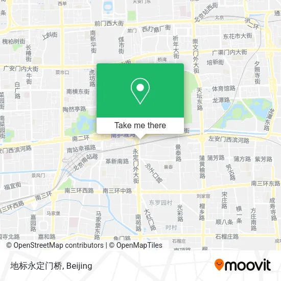 地标永定门桥 map
