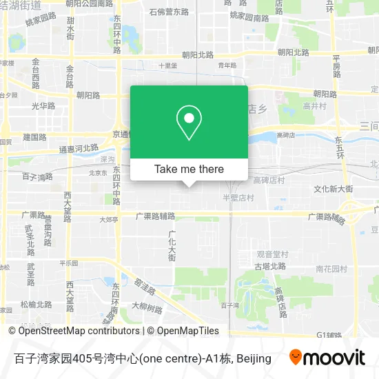 百子湾家园405号湾中心(one centre)-A1栋 map