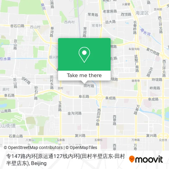 专147路内环[原运通127线内环](田村半壁店东-田村半壁店东) map