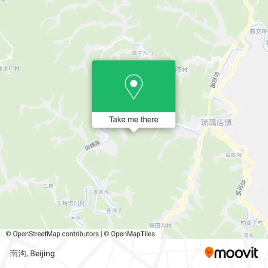 南沟 map