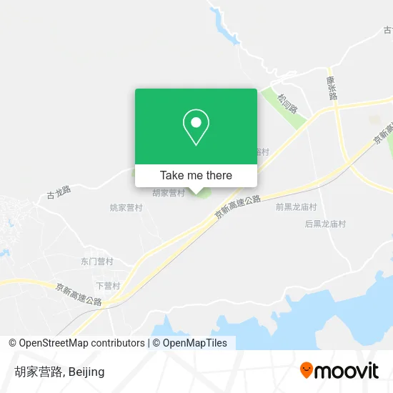 胡家营路 map