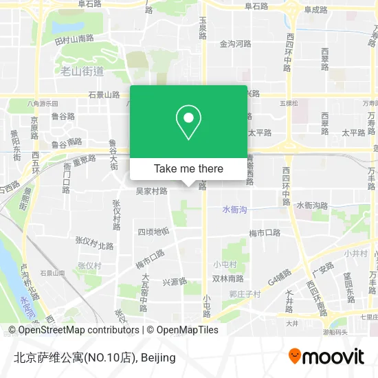 北京萨维公寓(NO.10店) map