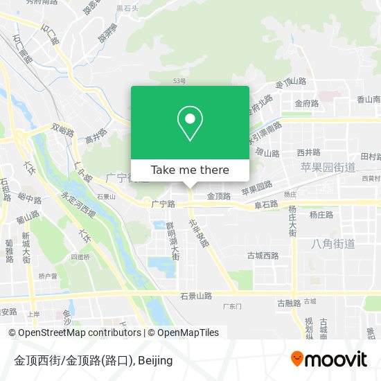 金顶西街/金顶路(路口) map