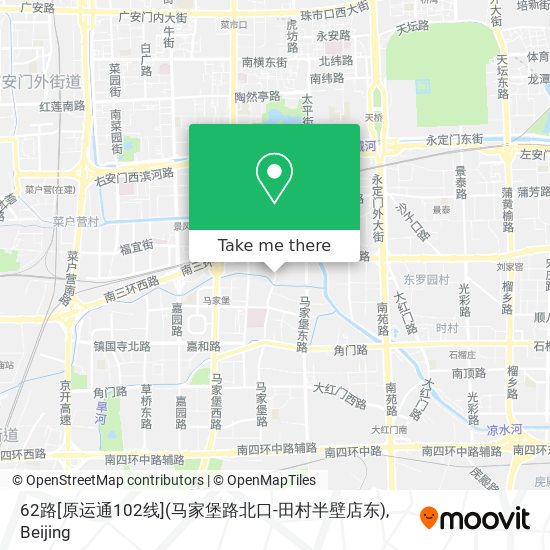 62路[原运通102线](马家堡路北口-田村半壁店东) map