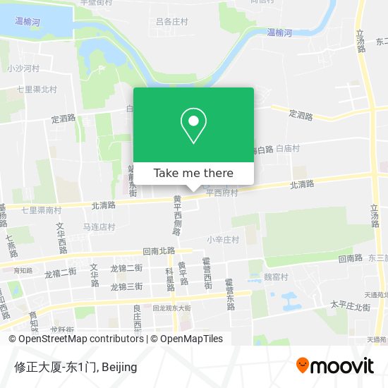 修正大厦-东1门 map