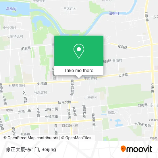 修正大厦-东1门 map