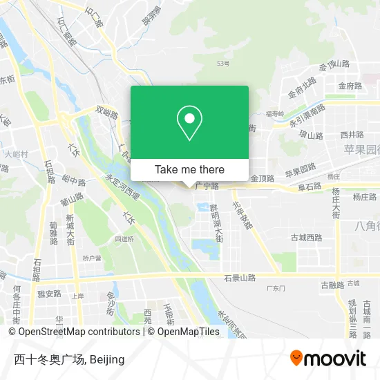 西十冬奥广场 map