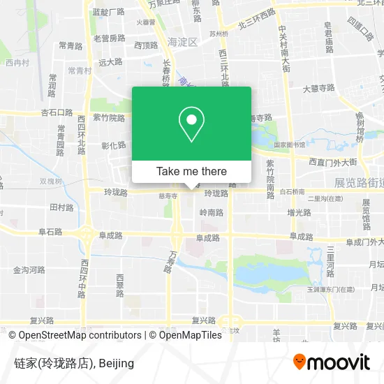 链家(玲珑路店) map