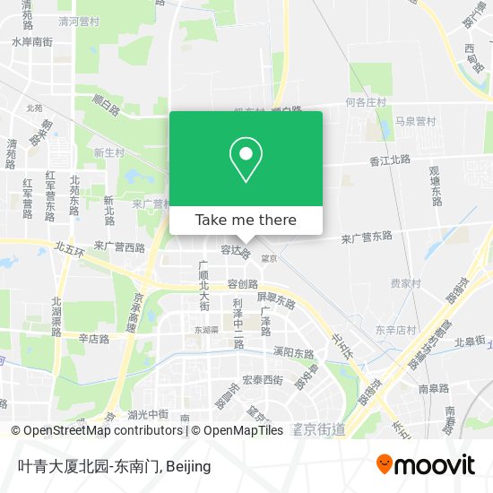 叶青大厦北园-东南门 map