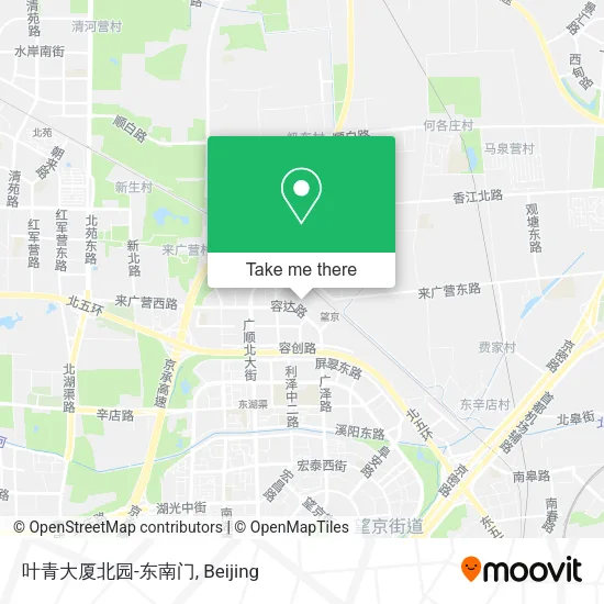 叶青大厦北园-东南门 map