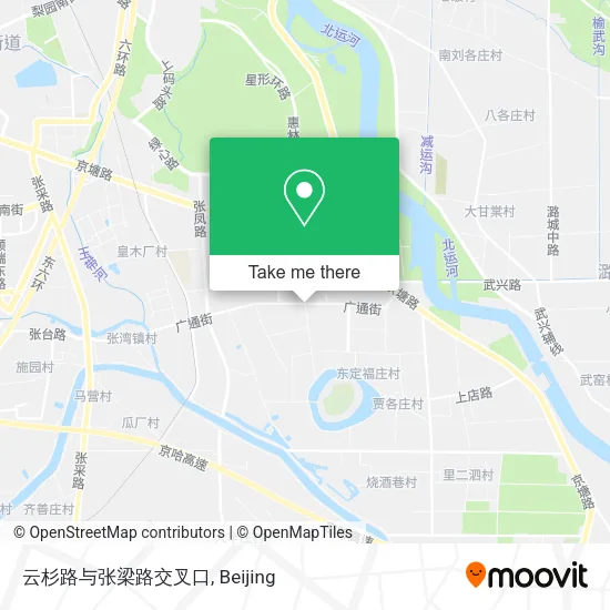 云杉路与张梁路交叉口 map