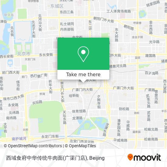 西域食府中华传统牛肉面(广渠门店) map
