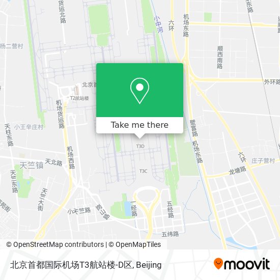 北京首都国际机场T3航站楼-D区 map