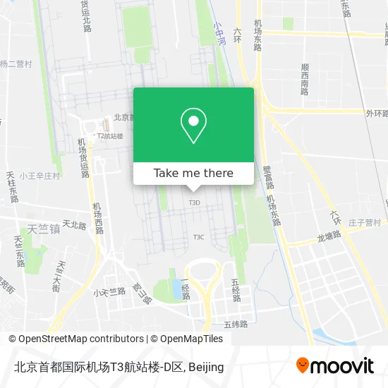 北京首都国际机场T3航站楼-D区 map