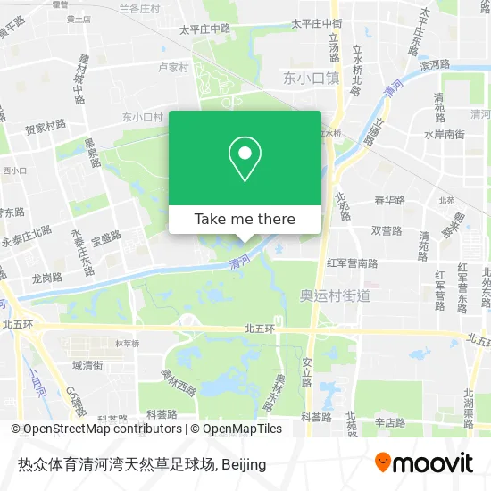 热众体育清河湾天然草足球场 map