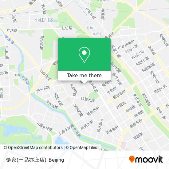 链家(一品亦庄店) map