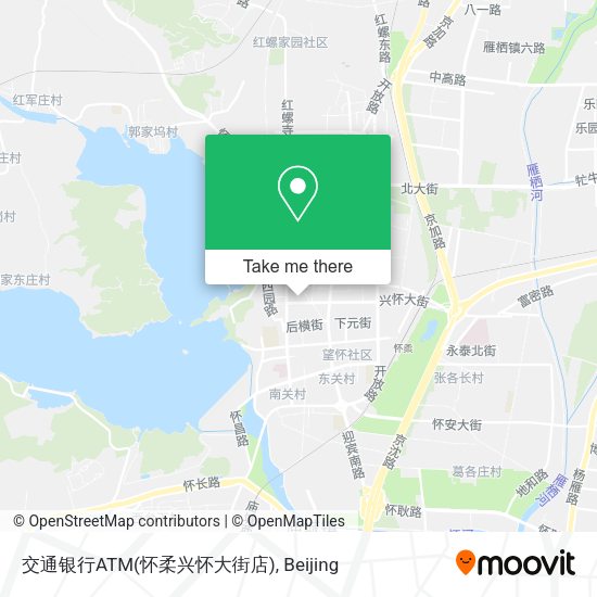 交通银行ATM(怀柔兴怀大街店) map