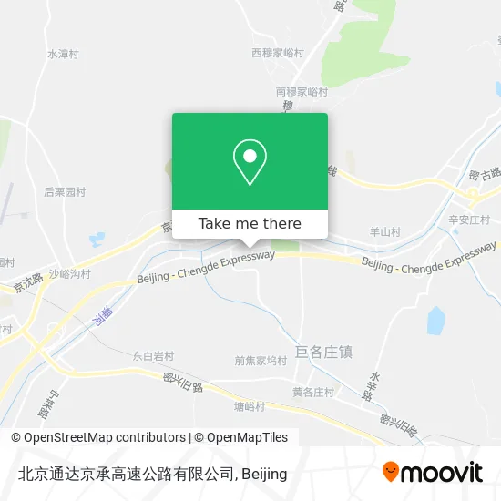 北京通达京承高速公路有限公司 map