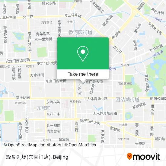 蜂巢剧场(东直门店) map