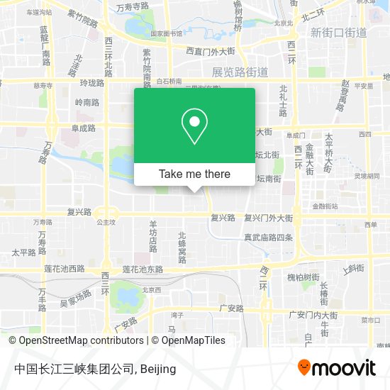 中国长江三峡集团公司 map