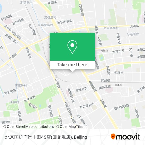 北京国机广汽丰田4S店(回龙观店) map