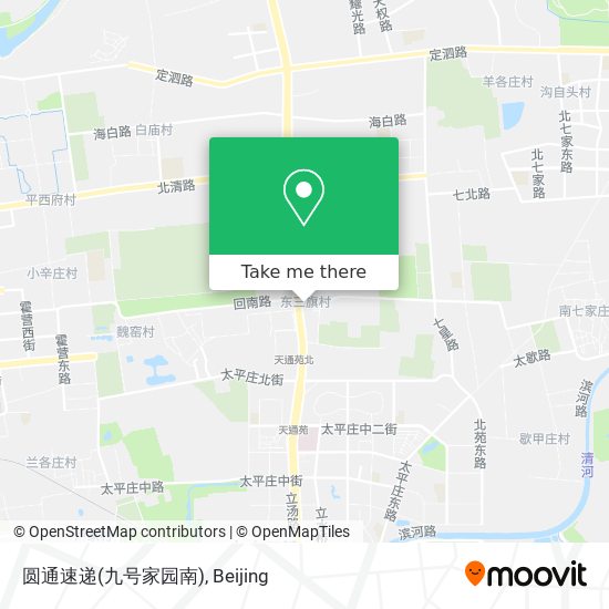 圆通速递(九号家园南) map