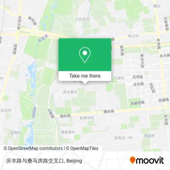 庆丰路与桑马房路交叉口 map