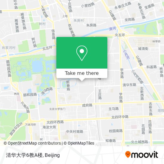 清华大学6教A楼 map