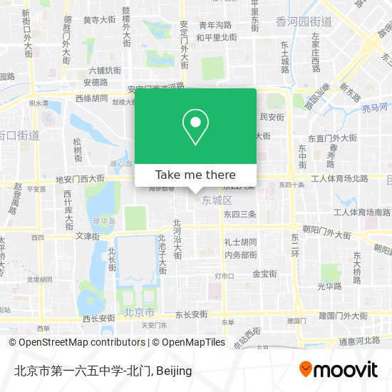 北京市第一六五中学-北门 map