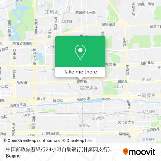 中国邮政储蓄银行24小时自助银行(甘露园支行) map