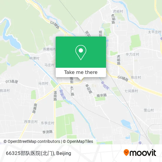 66325部队医院(北门) map