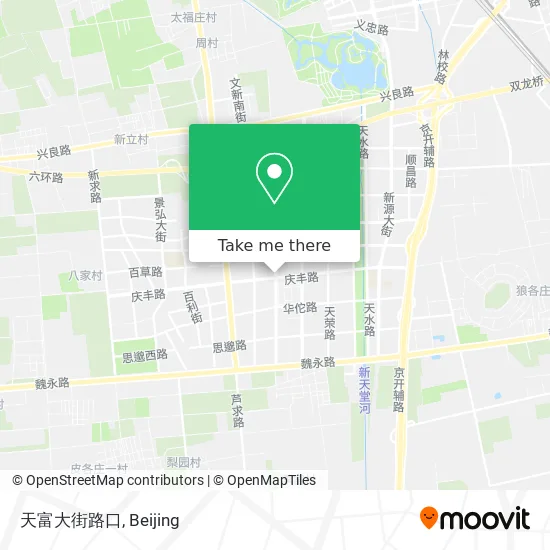 天富大街路口 map