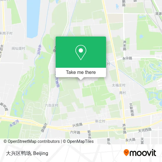 大兴区鸭场 map