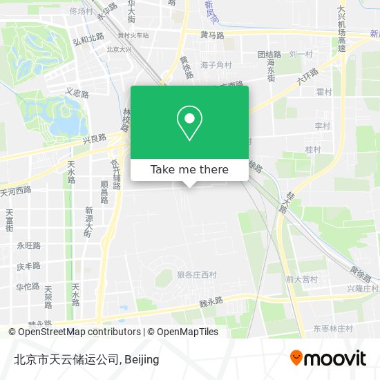 北京市天云储运公司 map
