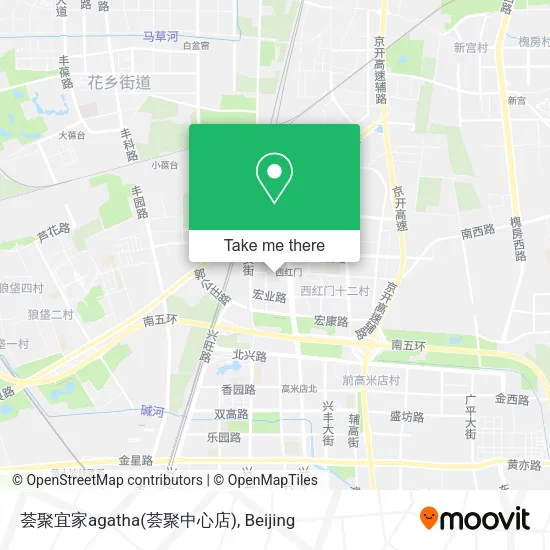荟聚宜家agatha(荟聚中心店) map