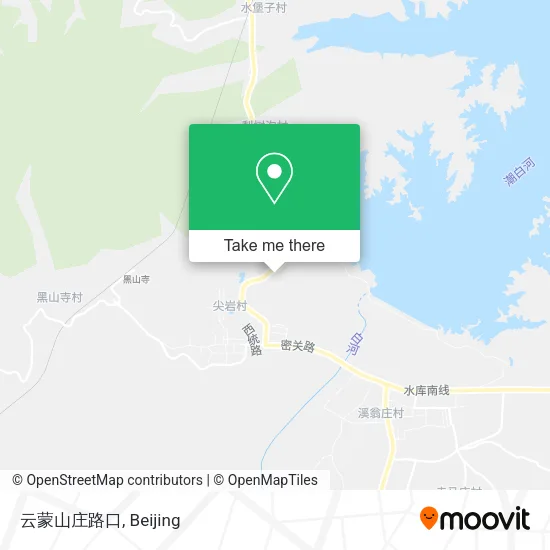 云蒙山庄路口 map