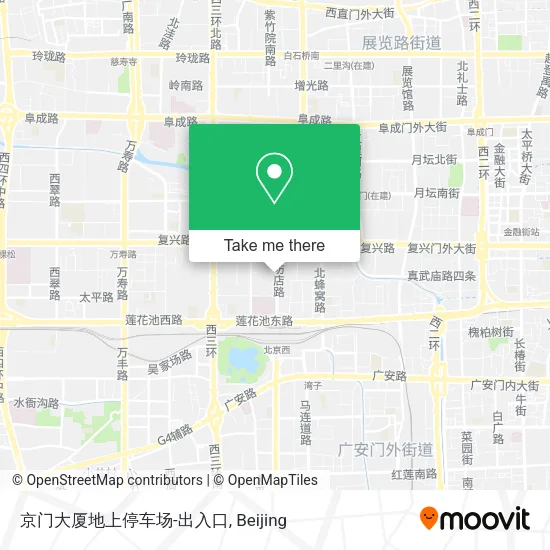 京门大厦地上停车场-出入口 map