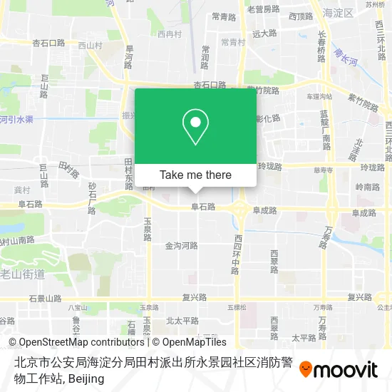 北京市公安局海淀分局田村派出所永景园社区消防警物工作站 map