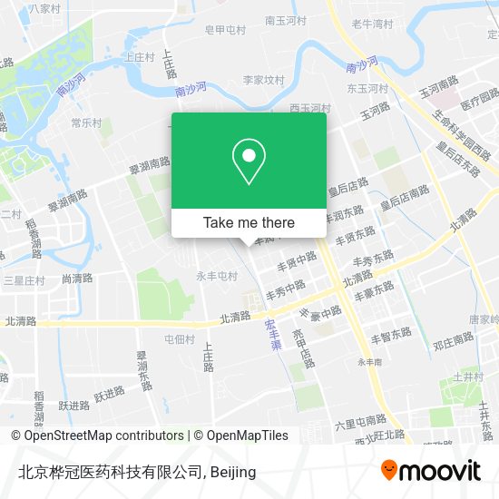 北京桦冠医药科技有限公司 map
