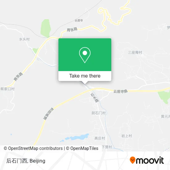 后石门西 map
