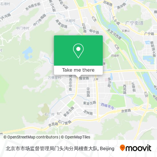 北京市市场监督管理局门头沟分局稽查大队 map