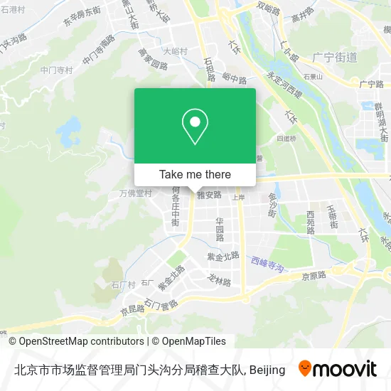 北京市市场监督管理局门头沟分局稽查大队 map