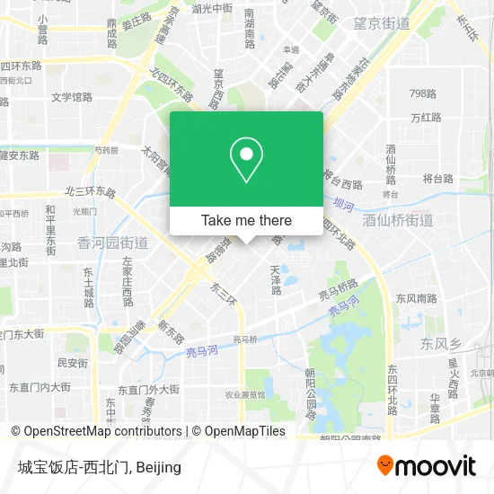 城宝饭店-西北门 map