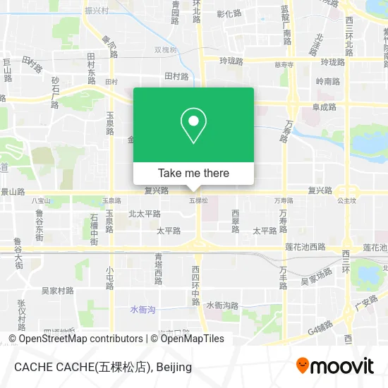 CACHE CACHE(五棵松店) map