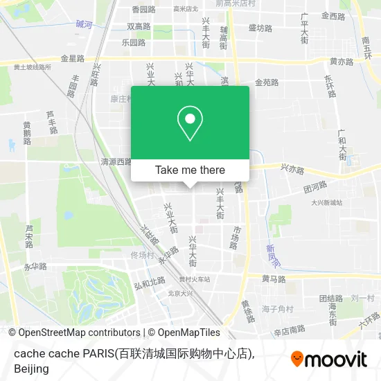 cache cache PARIS(百联清城国际购物中心店) map