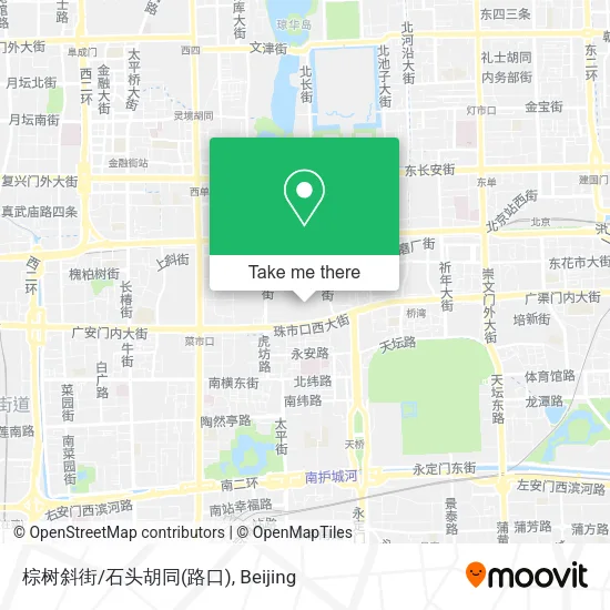 棕树斜街/石头胡同(路口) map