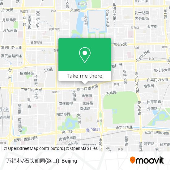 万福巷/石头胡同(路口) map