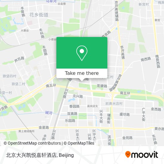 北京大兴凯悦嘉轩酒店 map