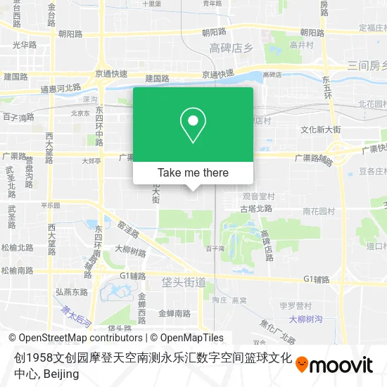 创1958文创园摩登天空南测永乐汇数字空间篮球文化中心 map