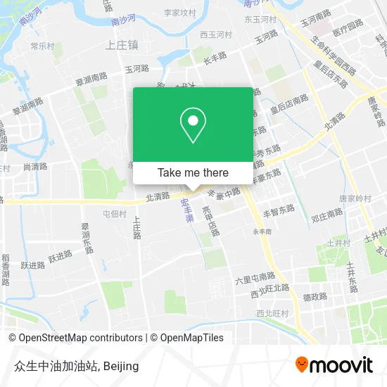 众生中油加油站 map